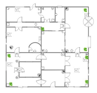 Building Security and Access Plan Security Room, Escape Plan, Office Layout, Fire Extinguishers, Types Of Flooring, Plan Design, Floor Plan Design, First Aid, Floor Plan