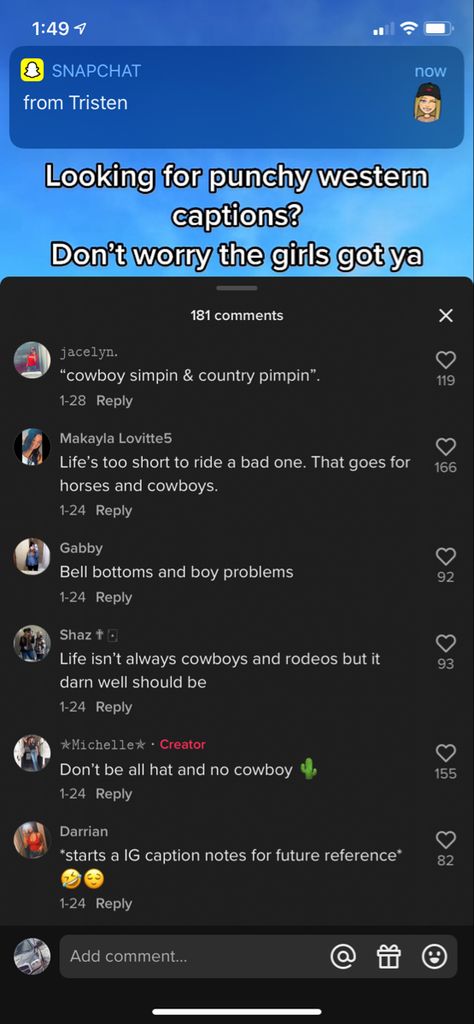 Punchy Instagram Bio, Groovy Captions For Instagram, Short Punchy Quotes, Western Instagram Bios, Western Private Story Names Snapchat, Country Bio Ideas, Punchy Captions For Instagram, Rodeo Quotes Instagram, Country Bios For Instagram