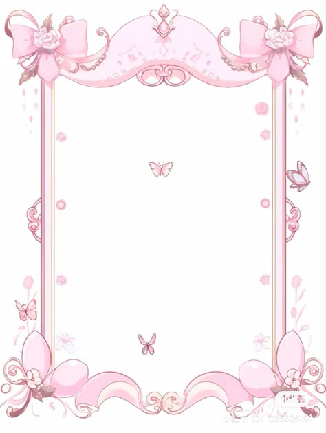 Border Background Frames, Coquette Border Design, Pink Border Frame, Wallpaper Tumblr Lockscreen, Bond Paper Design, Ballerina Birthday Parties, School Creative, Girly Design, Free Frames