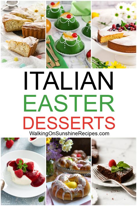 15 Italian Easter Desserts that include family favorites like Italian Honey Balls - Panna Cotta - Italian Ricotta Cake - Italian Easter Cookies - Chocolate Chip Ricotta Cake. Italian Easter Desserts Recipes, Italian Easter Dinner, Italian Easter Desserts, Italian Honey Balls, Sicilian Cookies, Easter Italian, Honey Balls, Italian Holiday Cookies, Italian Easter Cookies