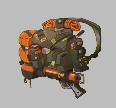 ArtStation - Backpacks, Arthur Mougne Traveler Backpack Concept Art, Backpack Concept Art, Prop Reference, Survival Backpack, Art Characters, Prop Design, Designer Backpacks, Game Item, Travel Backpack