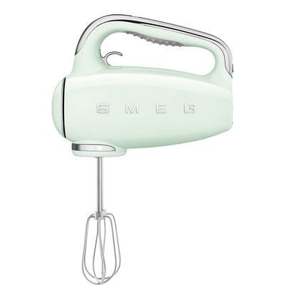 Electric Hand Mixer with nine speed levels | Smeg.com Hand Held Blender, Hand Mixers, Electric Hand Mixer, Wire Whisk, Whisks, Stainless Steel Accessories, Hand Mixer, Hand Blender, Chrome Handles