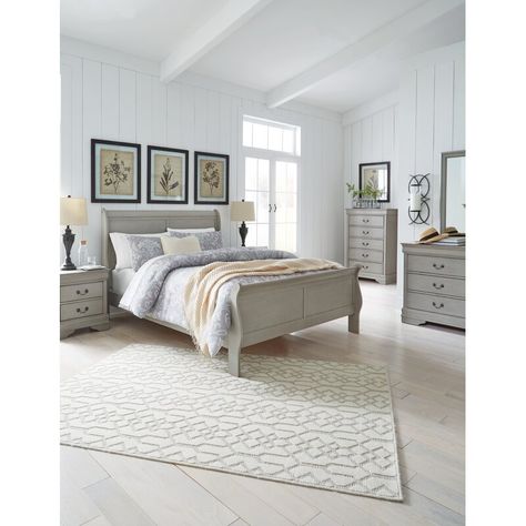 Signature Design by Ashley Kordasky Bed | Wayfair Guesthouse Layout, California King Sleigh Bed, Twin Sleigh Bed, Grey Bedroom Set, King Sleigh Bed, Queen Sleigh Bed, Sleigh Bedroom Set, Sleigh Bed, King Bedroom Sets