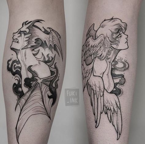 Devilman Tattoo, Geniale Tattoos, Tattoo Portfolio, Aesthetic Tattoo, Dream Tattoos, Black Ink Tattoos, Dope Tattoos, Matching Tattoos, Anime Tattoos