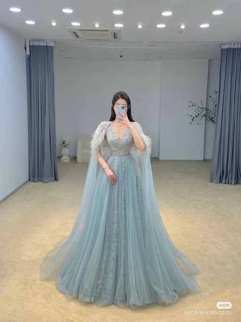 Unique Dresses Long, Gown Dress Design, Gown Dress Party Wear, Fairy Gown, Engagement Gown, Engagement Dress For Bride, Engagement Gowns, Bridal Lehenga Designs, Soiree Dresses