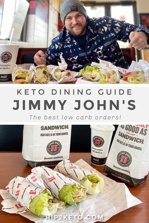 Jimmy John's is fast, delicious, and totally keto with their unwich options. Here's our detailed keto dining guide to help assist you. #keto #ketogenic #diningguide #lowcarb #ketodiningguide #jimmyjohns #jimmyjohnsunwich #unwich #jimmyjohnsketo #ketofastfood #ketomenu #ketorestaurants #ketoorders Fast Food Low Carb, Best Keto Fast Food, Keto Fast Food Options, Meal Guide, Keto Restaurant, Fast 800, Keto Fast Food, Fast Food Restaurants, Keto Diet Results