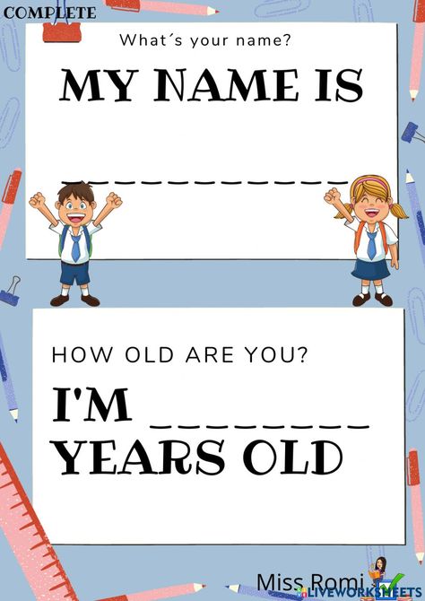 What Is My Name, What's Your Name, Esl Teaching Resources, English Transition Words, Bedroom Cupboards, Learning English For Kids, Name Activities, School Printables, Flashcards For Kids