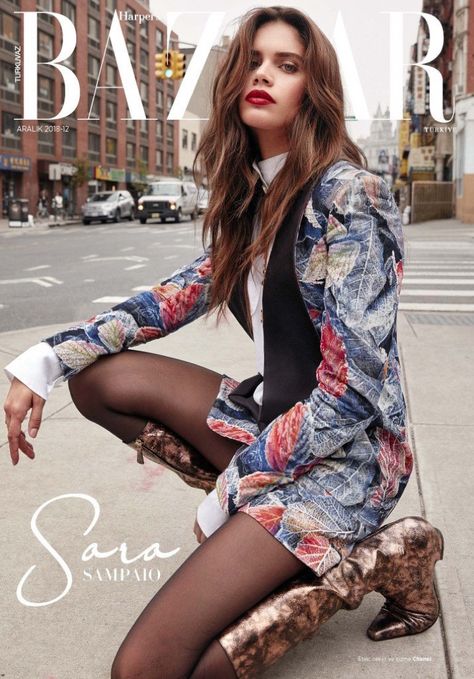 Sara Sampaio Graces the Pages of Harper's Bazaar Turkey Pose Examples, Bazaar Magazine, Harpers Bazaar Magazine, Mode Editorials, Fashion Magazine Cover, Sara Sampaio, Fashion Cover, Fashion Fail, Vogue Covers