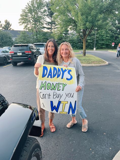 Fan moms / student section / support / proud mamas / soccer game signs Signs For Soccer Games, Game Signs, Student Section, Money Cant Buy, Soccer Game, Soccer Games, Soccer Mom, Leadership, Soccer