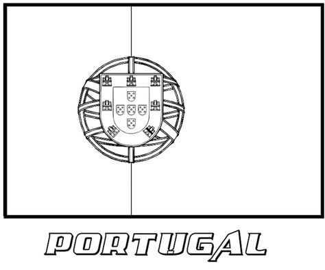 Portugal Flag coloring page Pictures Of Flags, Portuguese Flag, Flag Image, Portugal Map, Flag Drawing, Spanish Flags, Portugal Flag, Places In Portugal, Flag Coloring Pages