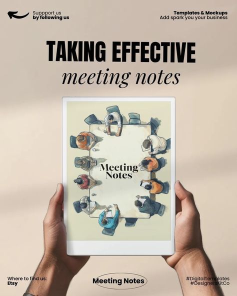 📝 Master Your Meetings with Our Meeting Notes Template! 📝 Planning your meetings just got easier with our dedicated Meeting Notes Template for reMarkable Paper Pro. 💻✨ Whether you’re running a business, brainstorming ideas, or tracking important details, this template helps you stay organized and efficient! 🔑 How to Plan & Take Meeting Notes: 1. Agenda First – List out key points to cover before the meeting starts. 2. Notes – Jot down key discussions, ideas, and insights during the ... Meeting Notes Examples, Board Meeting Minutes Template, Taking Minutes Meeting Tips, Minutes Of Meeting Template, Bullet Journal Meeting Notes, Meeting Notes Template, Effective Meetings, Meeting Notes, Notes Template