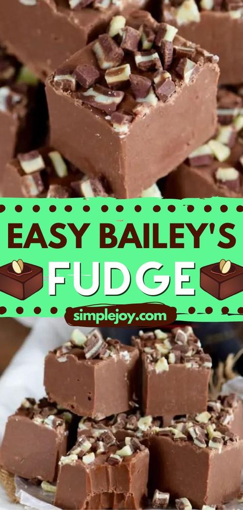 Serve the best Holiday desserts with this simple bailey’s fudge recipe! It's easy to make, tastes absolutely delicious, and is the perfect amount of rich amazingness! This fudge recipe with condensed milk will be loved by everyone! Bailey’s Fudge, Baileys Fudge Condensed Milk, Fudge Recipes Condensed Milk, Oreo Fudge Recipe Condensed Milk, 2 Ingredient Fudge Condensed Milk, Condensed Milk Fudge Recipes, Millionaire Fudge Recipe, Fudge Recipes With Condensed Milk, Home Made Fudge Recipe