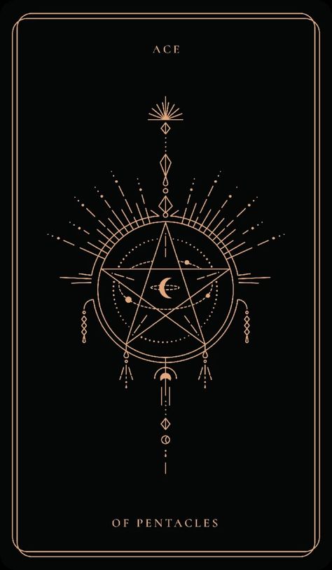 Kartu Tarot, Soul Cards, Ace Of Pentacles, Tarot Tattoo, Pentacles Tarot, Witch Wallpaper, Muster Tattoos, Tarot Major Arcana, Free Tarot