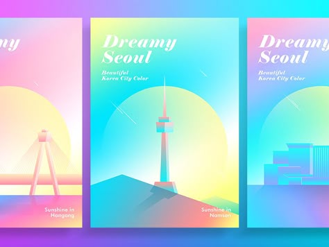 Dreamy Seoul Korea Design, Calendar Design, Graphic Design Poster, Website Design Inspiration, Videos Design, 로고 디자인, Design Reference, Red Background, Graphic Poster