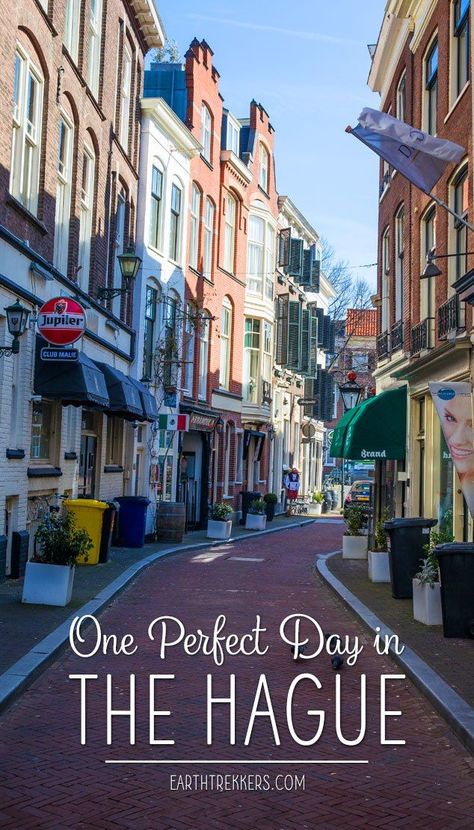 One Perfect Day in The Hague, the Netherlands. This is a detailed, one day itinerary with restaurant and hotel recommendations, the best things to do, and money saving tips. The Hague is a great day trip destination from Amsterdam and you can combine a visit with Delft. Learn how in this post. #thehague #thenetherlands #netherlands #daytrip Netherlands Travel Destinations, Earth Trekkers, Amsterdam Guide, Dutch Culture, The Hague Netherlands, Netherlands Travel, Amsterdam Travel, Amsterdam City, Voyage Europe