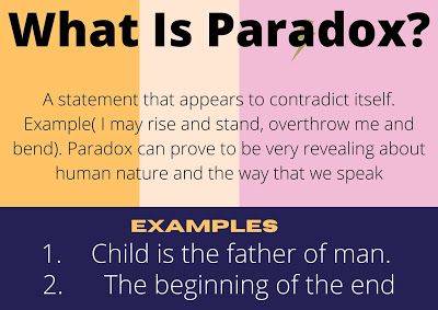 Paradox Definition, Paradox Examples, Parts Of Speech Poem, Eng Poetry, Cruel To Be Kind, Literature Notes, Compulsive Liar, Literary Terms, Sentence Examples