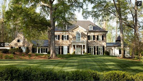 dream house Country Estate Homes, Manicured Lawn, Stylish Eve, Beautiful Beautiful, Country Estate, Stone House, Dream House Exterior, Big Houses, House Goals