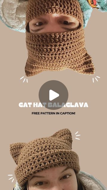 Balaclava Hat Pattern, Crochet Pattern Balaclava, Cat Balaclava Crochet Pattern, Easy Crochet Balaclava, Crochet Cat Balaclava, Free Crochet Balaclava Pattern, Cat Balaclava Crochet, Balaclava Crochet Pattern Free, Crochet Balaclava Pattern Free