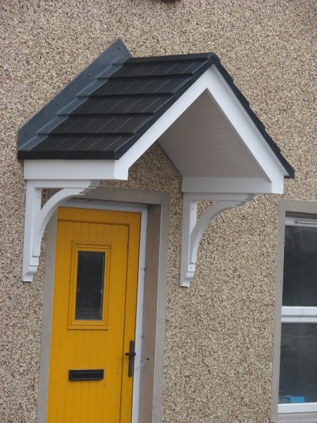 Apex Door Canopies | JLM Composites, Donaghmore Wood Canopy Front Door, Wood Door Awnings Exterior, Windows Canopy Design, Window Canopy Exterior Wood, Wood Awning Over Door, Window Canopy Exterior, Backdoor Ideas Back Doors, Roof Over Door, Door Canopy Plans