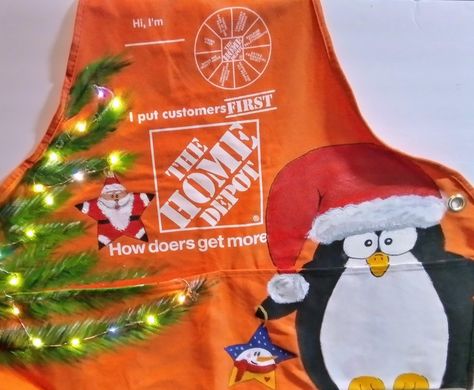 Home Depot Apron, Apron Ideas, Christmas Apron, Christmas Aprons, For My Friend, Last Christmas, My Friend, Christmas Stockings, Home Depot