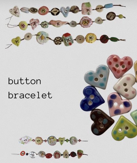 Button Bracelet Diy, Button Jewelry Diy, Button Headband, Make Bracelets, Button Bracelet, Diy Headband, Bracelet Diy, Button Jewelry, Jewelry Inspo