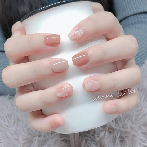 Minimal Nails Art, Korean Nail Art, Beauty Hacks Nails, Asian Nails, Hello Nails, Beauty Nails Design, Simple Gel Nails, Minimal Nails, Blush Nails