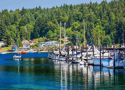 Assisted Living in Gig Harbor, WA | Gig Harbor Court Gig Harbor Washington, Gig Harbor Wa, Best Places To Retire, Outside Seating, Scenic Road Trip, Gig Harbor, Family Weekend, Marina Blue, Coastal Towns