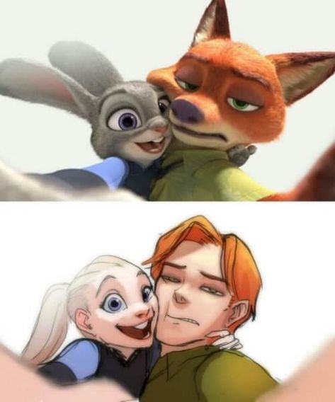 Artists imagined famous Disney characters as humans and the results are mind-blowing! Nick Wilde And Judy Hopps Human, Nick X Judy Human, Zootopia Human, Judy Hopps And Nick Wilde, Nick Wilde And Judy Hopps, Judy And Nick, Disney Characters As Humans, Humanized Disney, Zootopia Characters