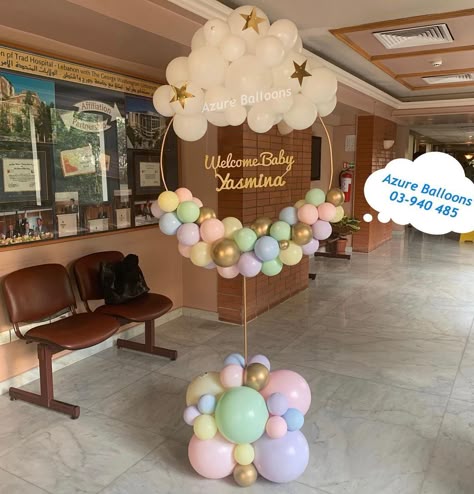 Newborn Decoration, Hospital Balloon Decoration, Baby Welcome Decoration, Welcome Balloon Decoration, Baby Welcoming Decoration, Baby Welcome, Welcome Baby Balloons, Baby Welcome Decoration Home, Naming Ceremony Balloon Decorations