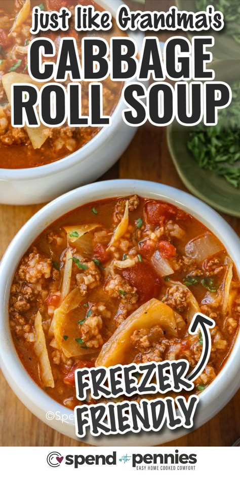 Spend With Pennies Recipes, Cabbage Roll Soup Recipe, Cabbage Soup Crockpot, 7 Day Cabbage Soup Diet, Unstuffed Cabbage Soup, Unstuffed Cabbage Roll Soup, Cabbage Soup Diet Recipe, Unstuffed Cabbage Rolls, Unstuffed Cabbage