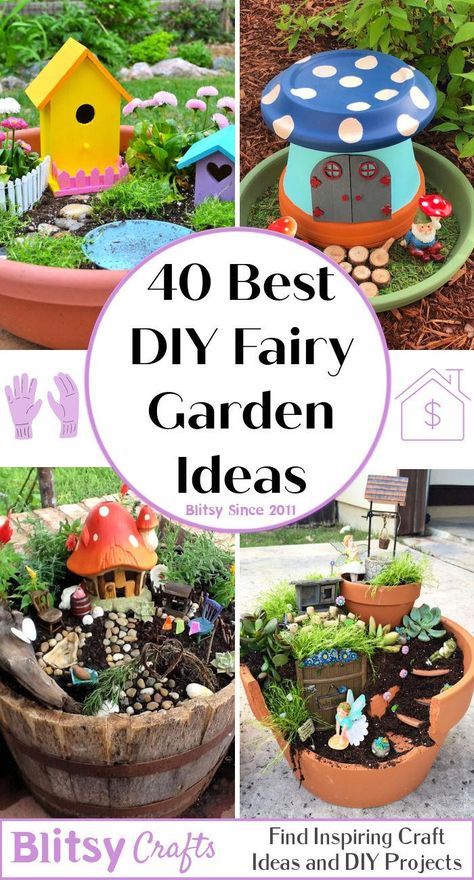 40 Creative DIY Fairy Garden Ideas To Make Your Own Diy Fairy Garden Ideas, Kids Fairy Garden, Diy Fairy Garden, Indoor Fairy Gardens, Fairy Garden Ideas, Fairy Garden Designs, Fairy Garden Crafts, Faeries Gardens, Mini Fairy Garden