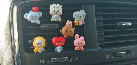 Bt21 Car Accessories, Air Conditioning Vents, Toyota Starlet, Car Deco, Ac Vent, Bts Bt21, Cute Car Accessories, Car Decoration, Cars Organization