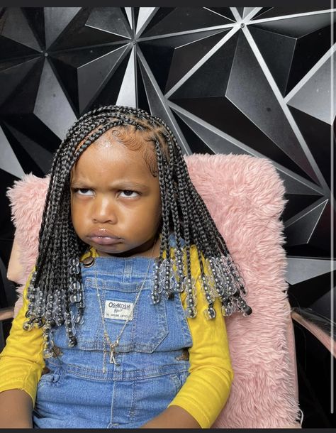 Bob For Short Hair, Black Kids Braids Hairstyles, Hairstyles Girl, Lil Girl Hairstyles, Short Silver Hair, Toddler Hairstyles, Hair Textures, Cute Box Braids Hairstyles, Quick Braided Hairstyles