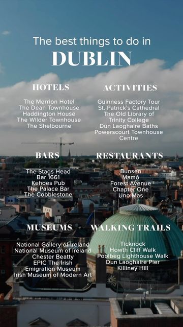 Condé Nast Traveller on Instagram: "Happy St Patrick’s Day 🍀 Planning a visit to the Irish capital? You’re in luck because we’ve curated a local’s guide on the must-visit addresses to check out. Save this reel for your next trip to Dublin. Plus, tap the link in bio for more of the best hotels, restaurants and things to do there." Irish Vacation, Dublin Hotels, Ireland Road Trip, Dublin Ireland Travel, Ireland Itinerary, Dublin Travel, Ireland Vacation, Visit Ireland, Voyage Europe