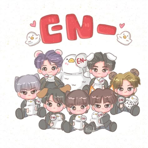 Enhypen Fan Art, Cartoons Group, Chibi Wallpaper, Cute Lockscreens, Korean Picture, Best Friend Day, Daisy Wallpaper, Birthday Projects, Kpop Drawings