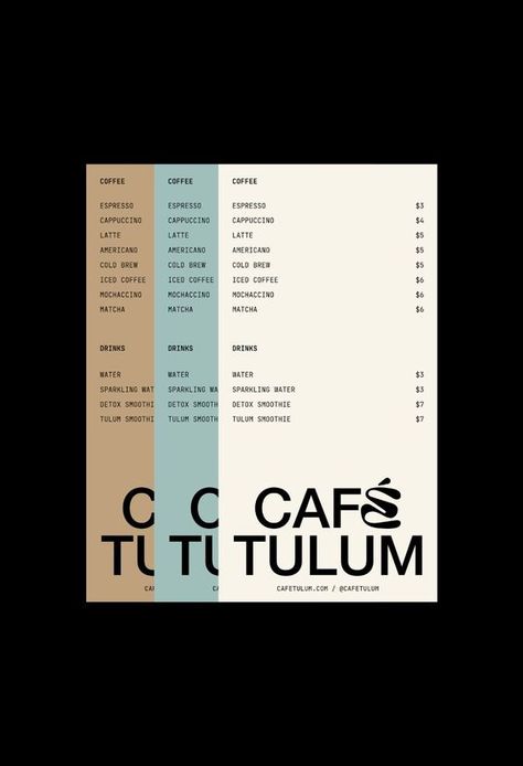 Tulum Branding, Menu Design Layout, Menu Design Inspiration, Cafe Menu Design, Wellness Branding, Menu Mockup, Menue Design, Identity Design Inspiration, Cafe Branding