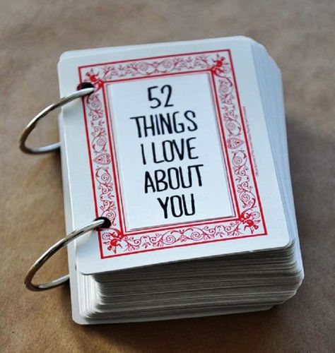 52-Things-I-Love-About-You-Deck-of-Cards Gifts For Him Ideas, Valentine Gifts For Him, Valentines Weekend, Cards Valentines Day, Valentines Day Gift Ideas, Cards Valentines, Season Of Love, Funky Home Decor, Creative Valentines