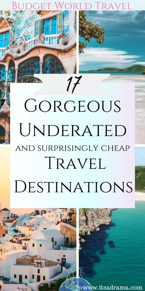 17 Unique and cheap destinations Unique Travel Destinations, Cheap Travel Destinations, Underrated Travel Destinations, Restaurants In Paris, Cheap Places To Travel, World Travel Destinations, Budget Travel Destinations, Ao Nang, Voyage Europe