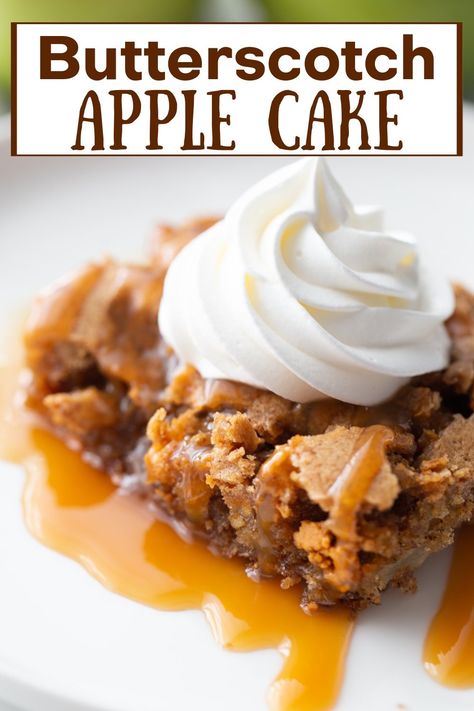 Pig Recipes, Apple Layer Cake, Butterscotch Desserts, Butterscotch Recipes, Cake Apple, Apple Cakes, Dessert Waffles, Fruity Cake, Baking Inspiration