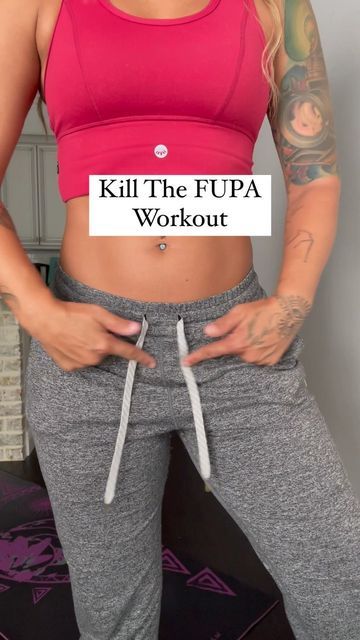 Sia | Fitness, Food, Workouts on Instagram: "Back with more FUPA videos 🔥 This has been a highly trending topic so I wanted to share some moves to help with this general overall area. As always, you cannot target just your FUPA or any other body part like this. Some FUPAs won’t go away no matter what because it can be purely genetic. So yes, the FUPA is normal, people! However I get many requests especially lately asking what can be done to get rid of this. 🤦🏽‍♀️ To get rid of any fat, you mu Lower Belly Workout, Tummy Workout, Trening Fitness, Bodyweight Workout Beginner, Weight Workout Plan, Gym Workout Videos, Gym Workout For Beginners, Trening Pilates, Fat To Fit