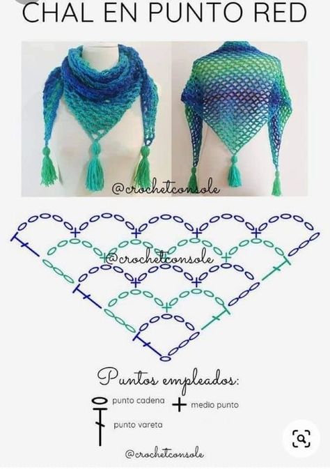 Triangle en crochet