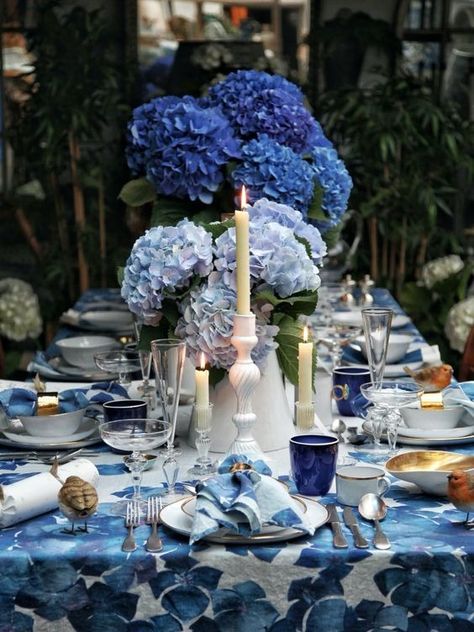 Wedding Color of the Year 2024: Marseille Bleu Color Of The Year 2024, Wedding Color Combinations, בר מצווה, Breathtaking Wedding, Textile Artist, Elegant Font, Ceremony Backdrop, Custom Candles, Wedding Tablescapes