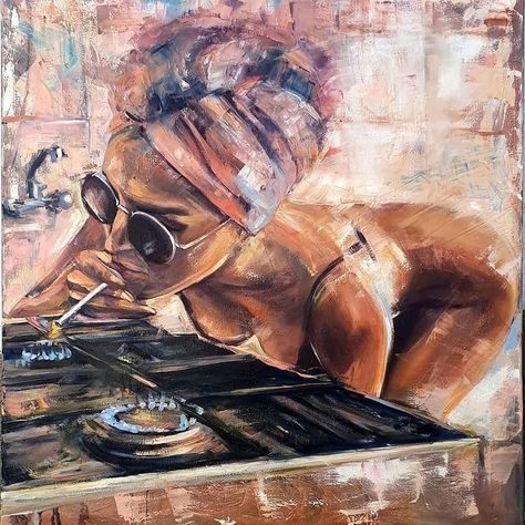 Black Art Painting, Afrocentric Art, Female Art Painting, Arte Inspo, Romantic Art, Art Inspiration Painting, Beautiful Drawings, Painting Art Projects, Aesthetic Art