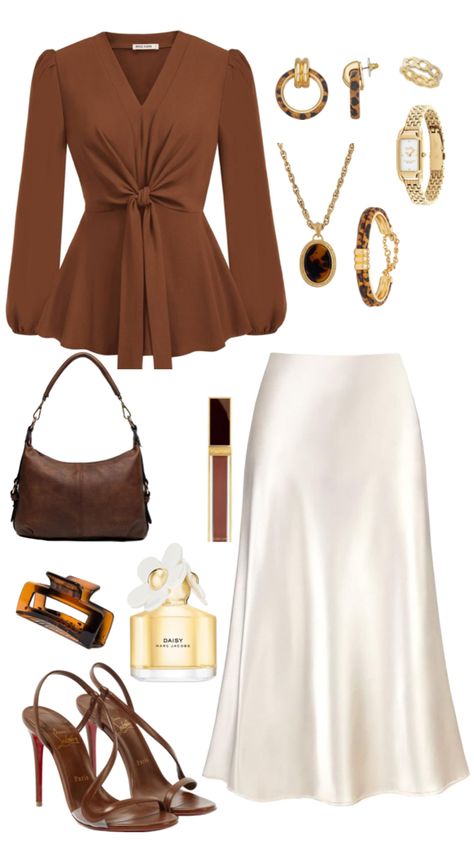 #explore #aesthetic #outfit #fashion #modesty #hijabi #brown #white #fyp #explore #pinterest #chocolate #rich #money #collage #femme #lanadelray #coquette Money Collage, Stylish Outfits Casual, Explore Aesthetic, Estilo Hijab, Modest Casual Outfits, Elegant Outfit Classy, Modesty Outfits, Rich Money, Stylish Work Attire