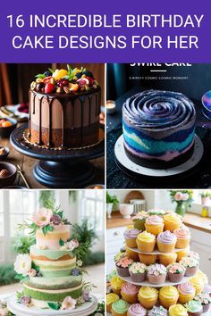 Fun Cake Ideas For Adults, Creative Birthday Cakes For Women, 45th Birthday Cake Ideas For Women, 30th Cake Ideas For Women, Birthday Cake Designs Unique, Birthday Cakes For Women Unique, Unique Birthday Cake Ideas, Unique Cake Ideas, Birthday Cake Ideas For Adults Women