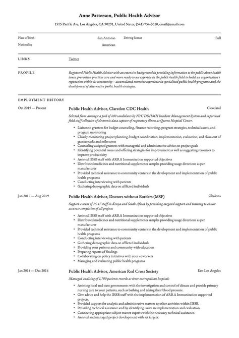 Professional Public Health Advisor Resume Template Photographer Resume, Chef Resume, Business Resume Template, Business Resume, Process Engineering, Resume Summary, Writing Guide, Resume Writing Services, Resume Writer