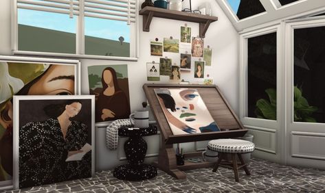 Bloxburg Custom, I Like It Picasso, Bloxburg Designs, Bloxburg Apartment, Bloxburg Rooms, Bloxburg Interior, Bloxburg Houses, House Decorating Ideas Apartments, Small House Layout