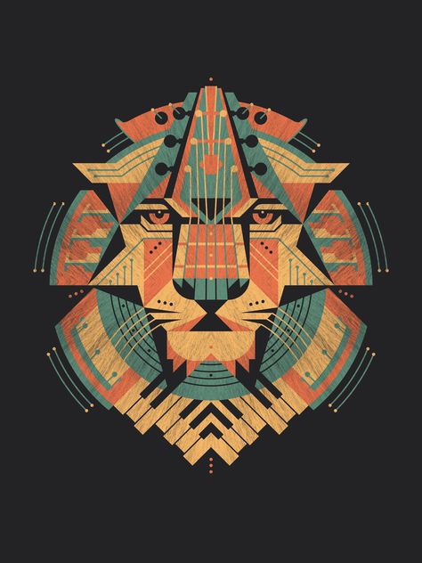 Leo art print by DKNG $25 Omg Posters, Logo Lion, Abstract Lion, Psy Art, Band Art, Lion Logo, Logo Illustration, The Design Files, Design Graphique