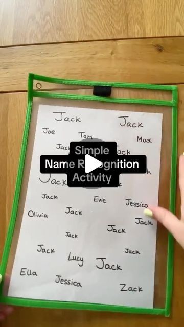 Twinkl Resources ☁️ on Instagram: "Practice name recognition skills with this simple yet effective activity! 📚✏️

All you need:

🧽 Dry erase pockets
🖊 Whiteboard pen

They key is repetition! Watch your students confidence grow with each practice session 🌟

#TeachersOfInstagram #TeacherGram #Teachers #ClassroomActivities #NameRecognition #NameWriting #Writing #LearningToWrite #Handwriting" Kindergarten Dry Erase Worksheets, Handwriting Without Tears Activities, Dry Erase Letter Tracing, Dry Erase Name Practice, Washable Dry Erase Markers, Name Recognition, Activity For Toddlers, Name Writing, Learning To Write