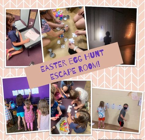 Change up your Easter egg hunt and turn it into an Escape room! It's easy, it's practically FREE and it's a LOT of fun! Read all about it here... Easter Escape Room For Kids, Easter Escape Room Ideas, Easter Escape Room Free, Easter Escape Room, Easter Egg Hunt Games, Easter Scavenger Hunt, Easter Sunday School, Escape Room For Kids, Spy Games